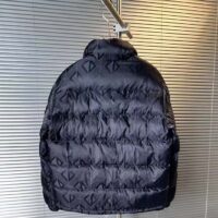 Dior Men CD Dior Oblique Down Jacket Navy Blue Technical Jacquard (1)