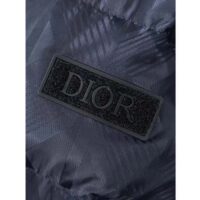 Dior Men CD Dior Oblique Down Jacket Navy Blue Technical Jacquard (1)