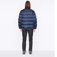 Dior Men CD Dior Oblique Down Jacket Navy Blue Technical Jacquard (1)