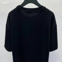 Dior Men CD Relaxed-Fit T-Shirt Black Slub Organic Cotton Jersey (1)