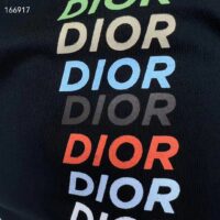 Dior Men CD Relaxed-Fit T-Shirt Black Slub Organic Cotton Jersey (1)