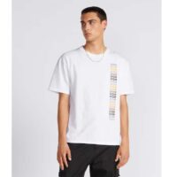 Dior Men CD Relaxed-Fit T-Shirt White Slub Organic Cotton Jersey (8)