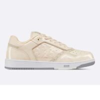 Dior Unisex CD B27 Low-Top Sneaker Cream Patent Calfskin Dior Oblique Gravity Leather (4)