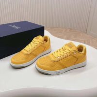 Dior Women CD B27 Low-Top Sneaker Yellow Patent Calfskin Dior Oblique Gravity Leather (11)