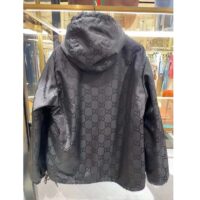 Gucci Men Gucci Off The Grid Hooded Jacket Black GG ECONYL Regenerated Nylon (7)