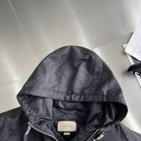 Gucci Men Gucci Off The Grid Hooded Jacket Black GG ECONYL Regenerated Nylon (7)