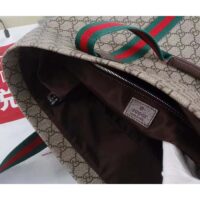 Gucci Unisex GG Tender Medium Tote Bag Beige Ebony GG Supreme Tender Canvas (11)