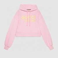 Gucci Women GG Hooded Sweatshirt Embroidery Firenze 1921 Drawstring Closure Dropped Shoulder Long Sleeves (13)