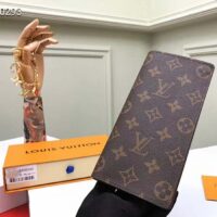 Louis Vuitton LV Unisex Brazza Wallet Brown Monogram Canvas (2)