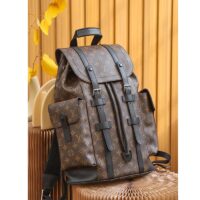 Louis Vuitton LV Unisex Christopher PM Backpack Monogram Canvas Body Flap Opening (2)