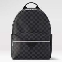 Louis Vuitton LV Unisex Discovery Backpack PM Damier Graphite Coated Canvas Cowhide Leather (3)