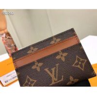 Louis Vuitton LV Unisex Double Card Holder Radiant Sun Monogram Macassar Coated Canvas (1)