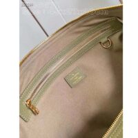 Louis Vuitton LV Unisex Keepall Bandoulière 45 Kaki Fango Cream Monogram Empreinte Embossed Cowhide Leather (3)