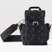 Louis Vuitton LV Unisex Nano Christopher Monogram Eclipse Coated Canvas Cowhide Leather (2)