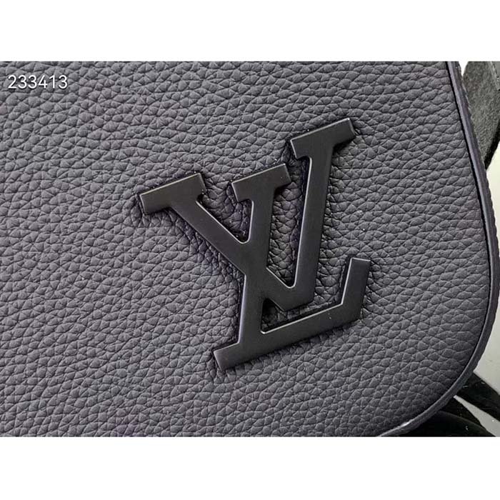 Louis Vuitton LV Unisex Pilot Briefcase Black Cowhide Leather Textile Lining (5)