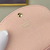 Louis Vuitton LV Unisex Rosalie Coin Purse Damier Ebene Coated Canvas Grained Cowhide Leather (2)