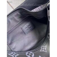 Louis Vuitton LV Unisex Soft Polochon PM Monogram Eclipse Coated Canvas Cowhide Leather (10)