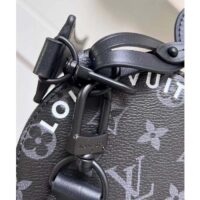 Louis Vuitton LV Unisex Soft Polochon PM Monogram Eclipse Coated Canvas Cowhide Leather (10)