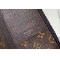 Louis Vuitton LV Unisex Zippy Vertical Wallet Atlantic Blue Monogram Monogram Coated Canvas (6)