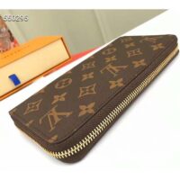 Louis Vuitton LV Unisex Zippy Wallet Brown Monogram Coated Canvas (8)