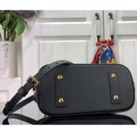 Louis Vuitton LV Women Alma BB Handbag Black Lamb Cowhide Leather (8)