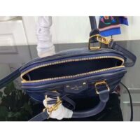 Louis Vuitton LV Women Alma BB Handbag Navy Blue Lamb Leather Cowhide (5)