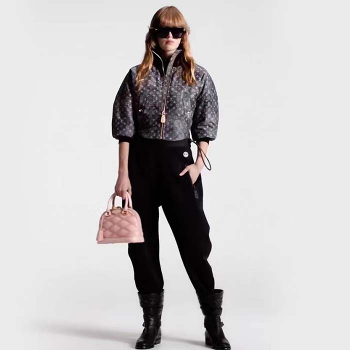 Louis Vuitton LV Women Alma BB Handbag Rosabella Pink Lamb Cowhide Leather (2)