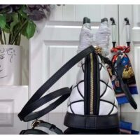 Louis Vuitton LV Women Alma BB Handbag White Black Lamb Cowhide Leather (2)