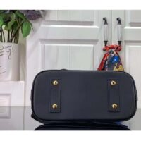 Louis Vuitton LV Women Alma BB Handbag White Black Lamb Cowhide Leather (2)