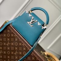 Louis Vuitton LV Women Capucines Mini Handbag Green Taurillon Cowhide Leather (1)