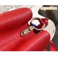 Louis Vuitton LV Women Capucines Mini Handbag Scarlet Red Taurillon Cowhide Leather (1)