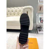 Louis Vuitton LV Women Laureate Platform Desert Boot Black Suede Monogram-Debossed Calf Leather (6)