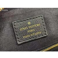 Louis Vuitton LV Women Speedy Bandoulière 25 Handbag Black Monogram Empreinte Grained Cowhide Leather Studs (1)