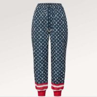 Louis Vuitton LV Women Tricolor Monogram Jogging Pants Polyamide Navy Red (14)