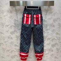 Louis Vuitton LV Women Tricolor Monogram Jogging Pants Polyamide Navy Red (14)