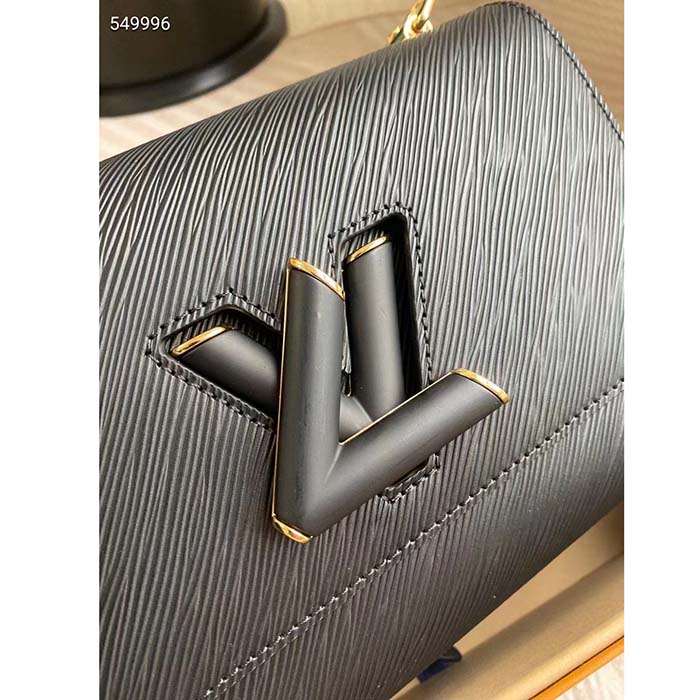 Louis Vuitton LV Women Twist MM Black Epi Grained Cowhide Leather Smooth-Cowhide Trim (10)