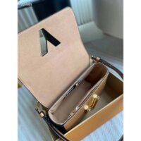 Louis Vuitton LV Women Twist MM Camel Light Brown Epi Grained Cowhide Leather (3)