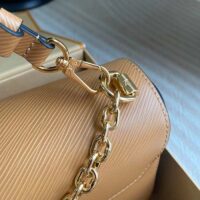 Louis Vuitton LV Women Twist MM Camel Light Brown Epi Grained Cowhide Leather (3)