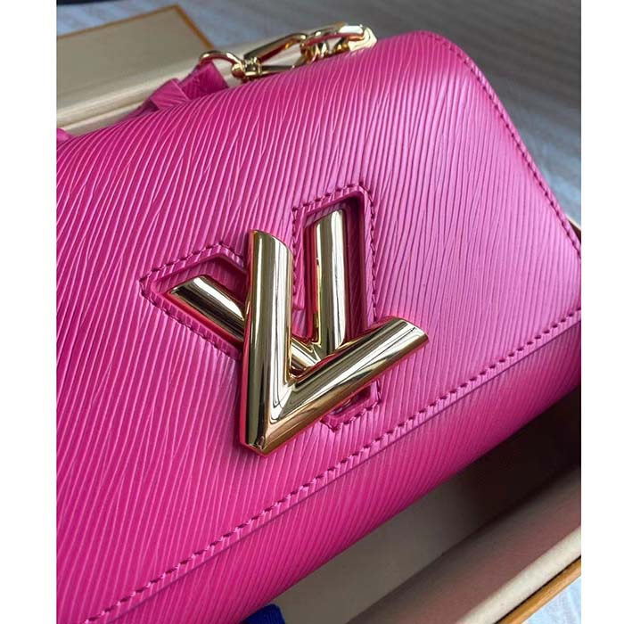 Louis Vuitton LV Women Twist PM Rose Miami Pink Epi Grained Cowhide Leather (1)