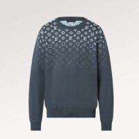 Louis Vuitton Men Gradient Cotton Crewneck Regular Fit Monogram Gradient Volcanic Ash Cotton (9)