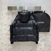 Louis Vuitton Men LV SKI Glossy Nylon Puffer Jacket Polyamide Black (13)