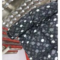 Louis Vuitton Men LV x YK Monogram Painted Dots Down Blouson Regenerated Nylon Grey Oversize Fit (11)