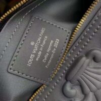 Louis Vuitton Unisex City Keepall Bag Dark Shadow Gray Calf Leather Cowhide (11)