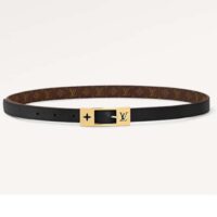 Louis Vuitton Unisex LV Duo 18MM Reversible Belt Monogram Canvas Recto Side Black Leather Verso (8)