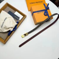 Louis Vuitton Unisex LV Duo 18MM Reversible Belt Monogram Canvas Recto Side Brown Leather Verso (3)
