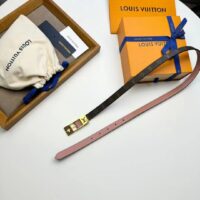 Louis Vuitton Unisex LV Duo 18MM Reversible Belt Monogram Canvas Recto Side Galet Gray Leather Verso (4)