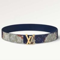 Louis Vuitton Unisex LV Initiales 40 MM Reversible Belt Multicoloured Brown Printed Coated Monogram Canvas (4)