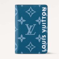 Louis Vuitton Unisex LV Pocket Organizer Atlantic Blue Monogram Monogram Coated Canvas (7)