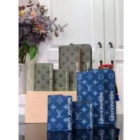 Louis Vuitton LV Unisex Zippy Vertical Wallet Atlantic Blue Monogram Monogram Coated Canvas (6)