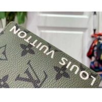 Louis Vuitton Unisex LV Pocket Organizer Khaki Green Vermillion Red Monogram Coated Canvas (10)